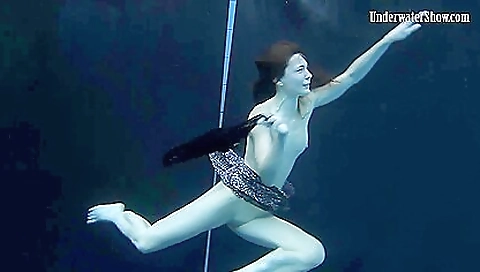 Adriana and katka enjoy the deep pool and their lingerie