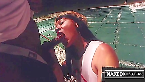 Ebony chick has an amazing body that she loves to suck and fuck