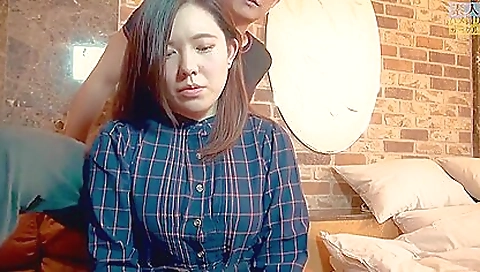 Japanese whore with a hairy pussy is getting fucked hard