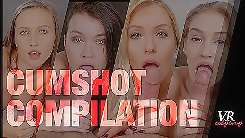 Compilation of horny cumshots from horny women in porn