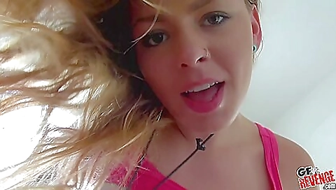 Blonde teen 18+ is giving a blowjob in a hardcore video