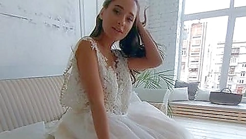 Sexy brunette girl in sexy lingerie and sexy face in porn