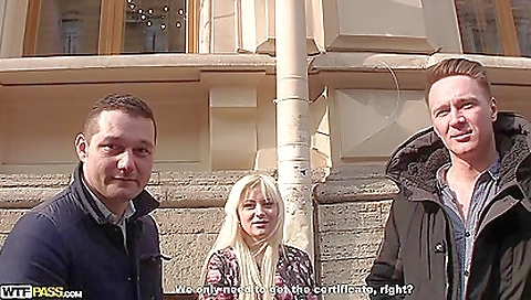 Fabulous movie featuring blonde babe cumming for a dick