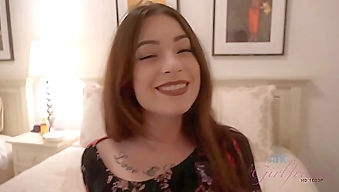 Busty brunette with large boobs gets fucked and licked