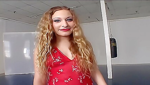 Horny amateur blonde with a pink body and a tight hole