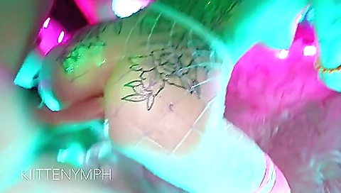 Sexy slut with a tattoo gets her boyfriend's big cock in her ass