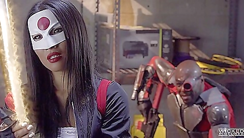 Brunette with a nice pair of hairy bush gets fucked anal