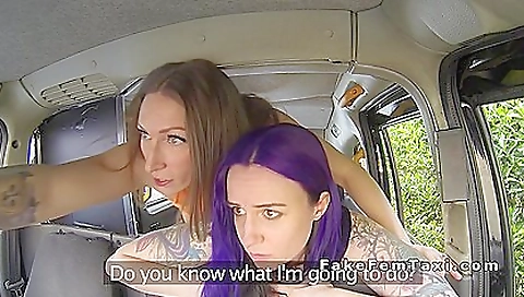 Lesbian blonde and brunette get naked and make love