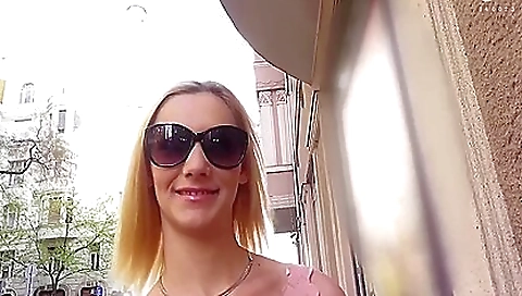 Asian blonde enjoys some dick in her mouth and pussy