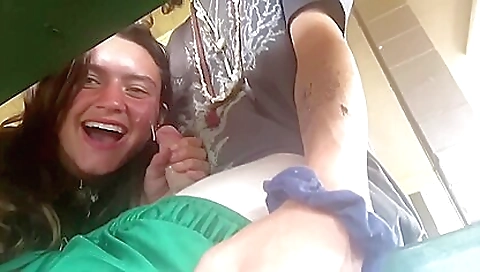 Amature brunette teen 18+ takes a deepthroat facial