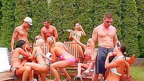 Blonde blonde girl in lingerie is getting fucked hot