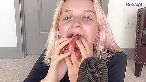 Hot chick enjoys her nakedness and masturbates with her hands