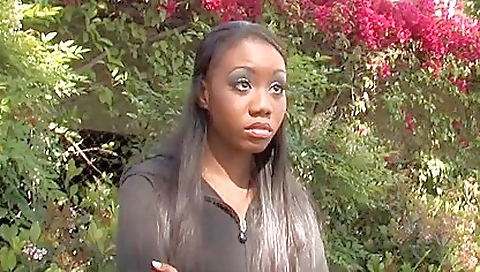 Ebony and black couple are having a great time in a cum shot